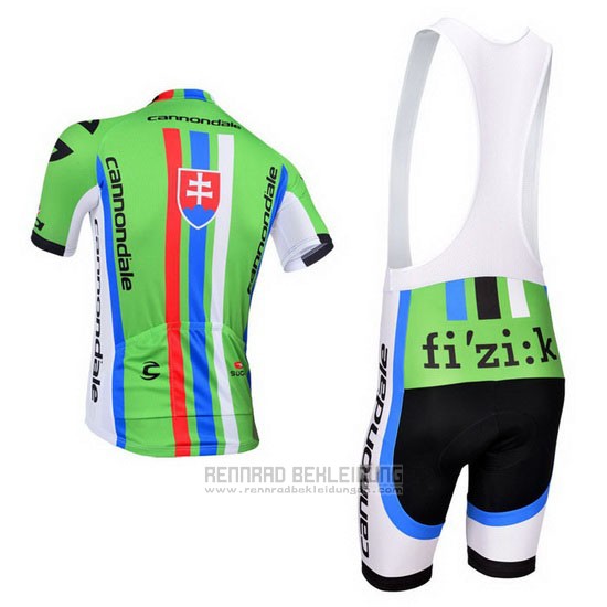 2013 Fahrradbekleidung Cannondale Champion Slowakische Republik Trikot Kurzarm und Tragerhose - zum Schließen ins Bild klicken